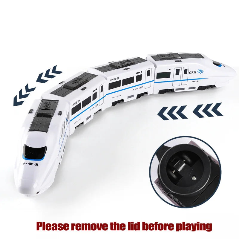 Train Series locomotief - speelgoed trein met disco lichtjes, geluid en rijdt