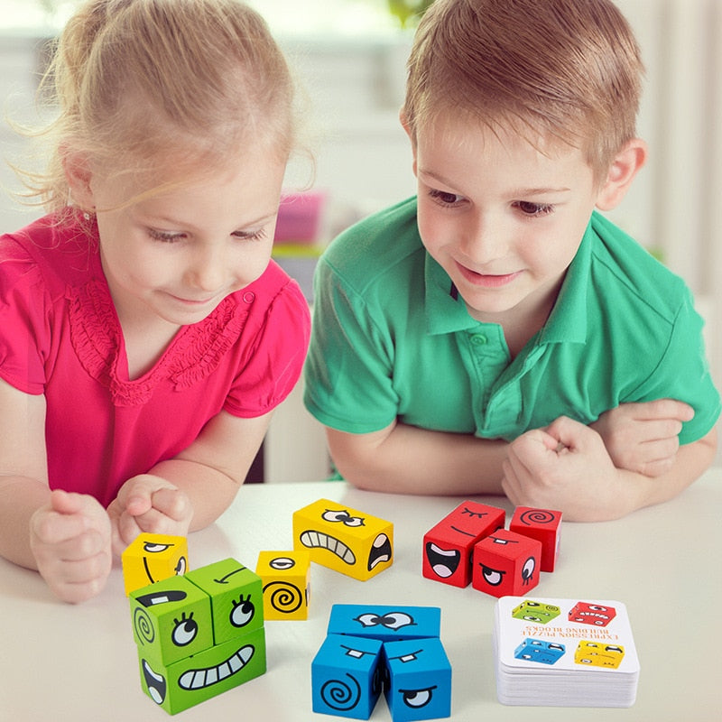 Hexagon puzzel set - Duurzaam houten speelgoed Hexagon puzzel set - Duurzaam houten speelgoed