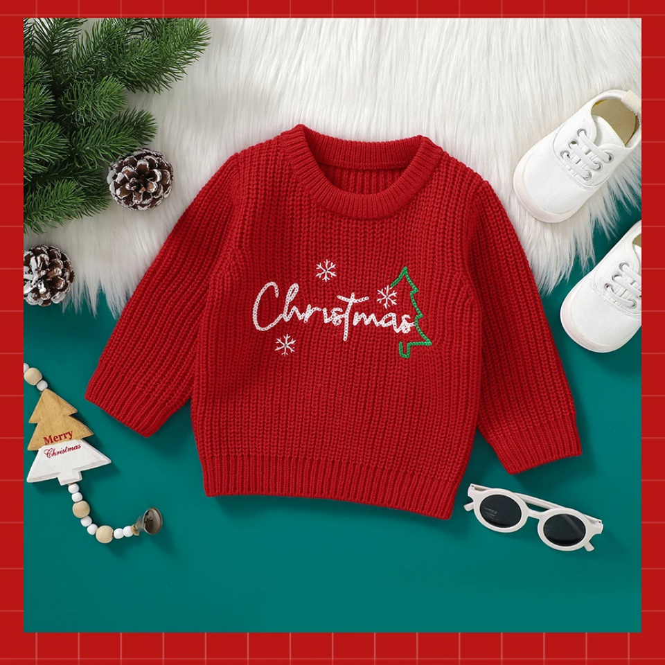 JoyKnit – Knus & Warm - Kersttrui met tekst