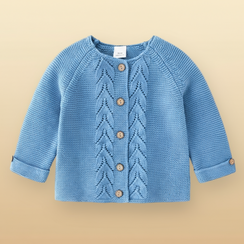 CozyCub – Comfortabel & Modieus – Gebreide Kinder Cardigan Sweater