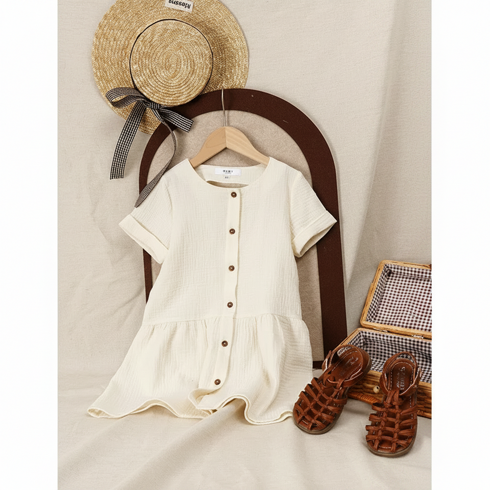 LunaDress – Elegant & Luchtig – Kinder Jurk met A-Lijn Pasvorm
