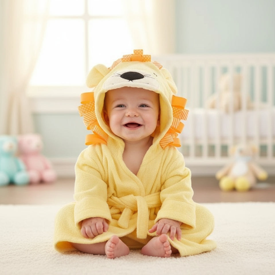 CozyNest – Zacht & Absorberend – Badjas met Dierendesign