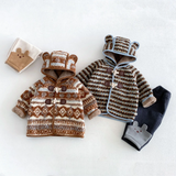 LittleWarm – Knus & Stijlvol – Winterjas met Fair Isle-Patroon