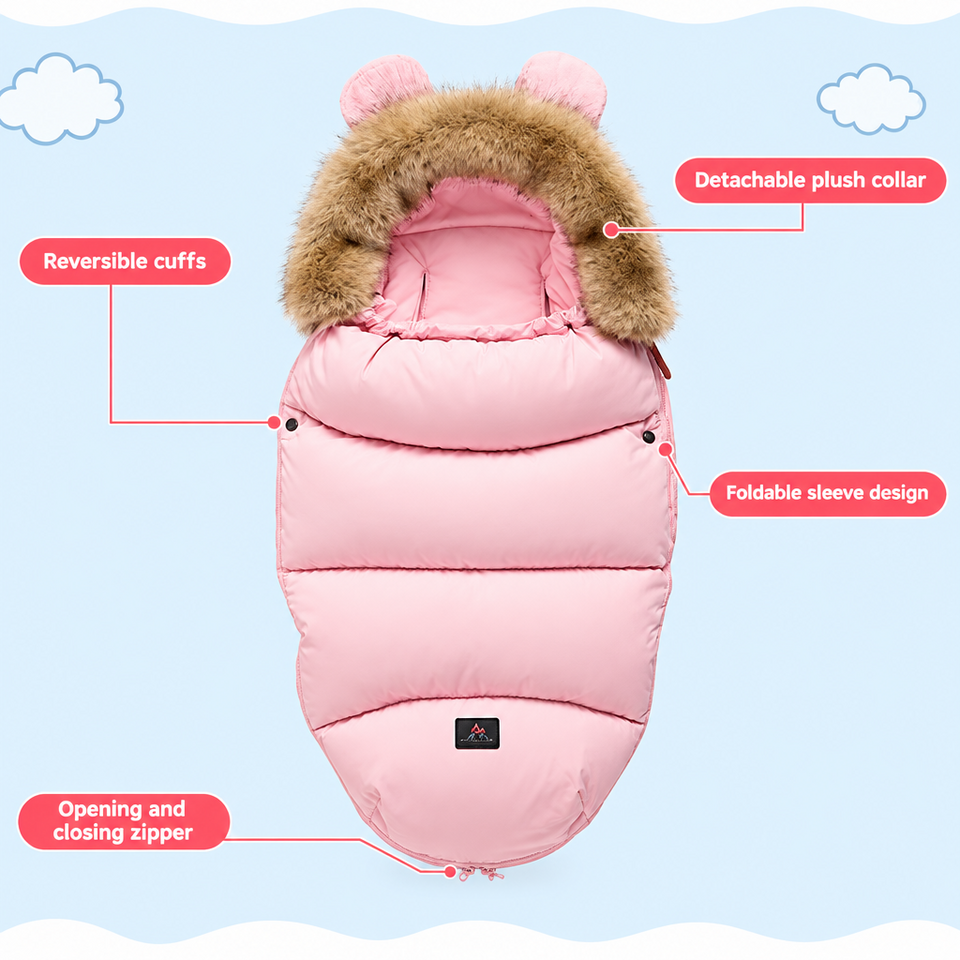 CozyRide – Warm & Gezellig – Baby Slaapzak voor Kinderwagen