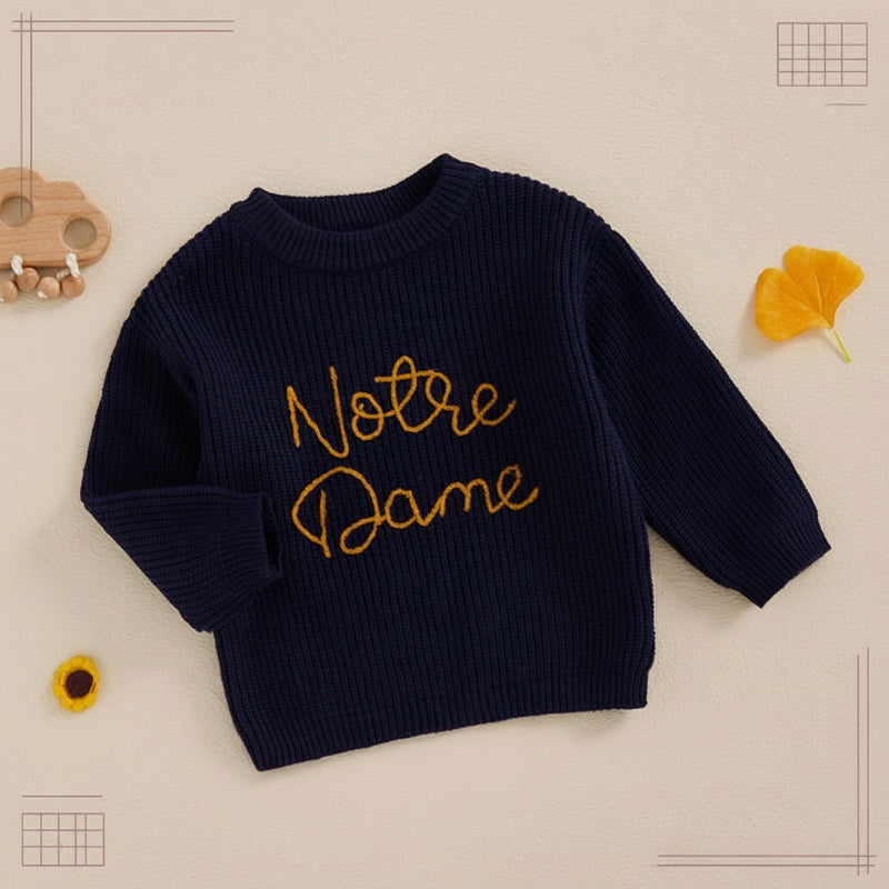 WarmWeave – Comfortabel & Speels – 'Notre Dame' Trui