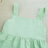 BloomGrace – Schattig & Comfortabel – Kinder Jurk met Strik & Verstelbare Schouderbanden