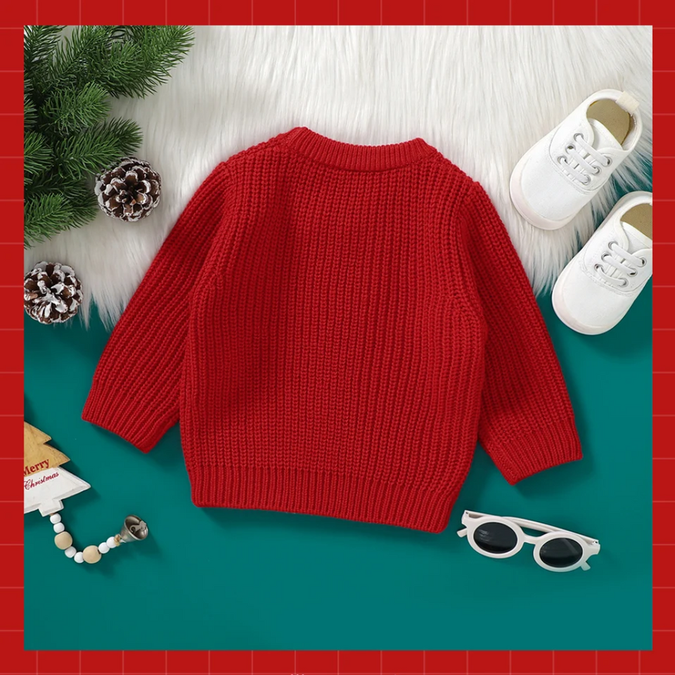 JoyKnit – Knus & Warm - Kersttrui met tekst