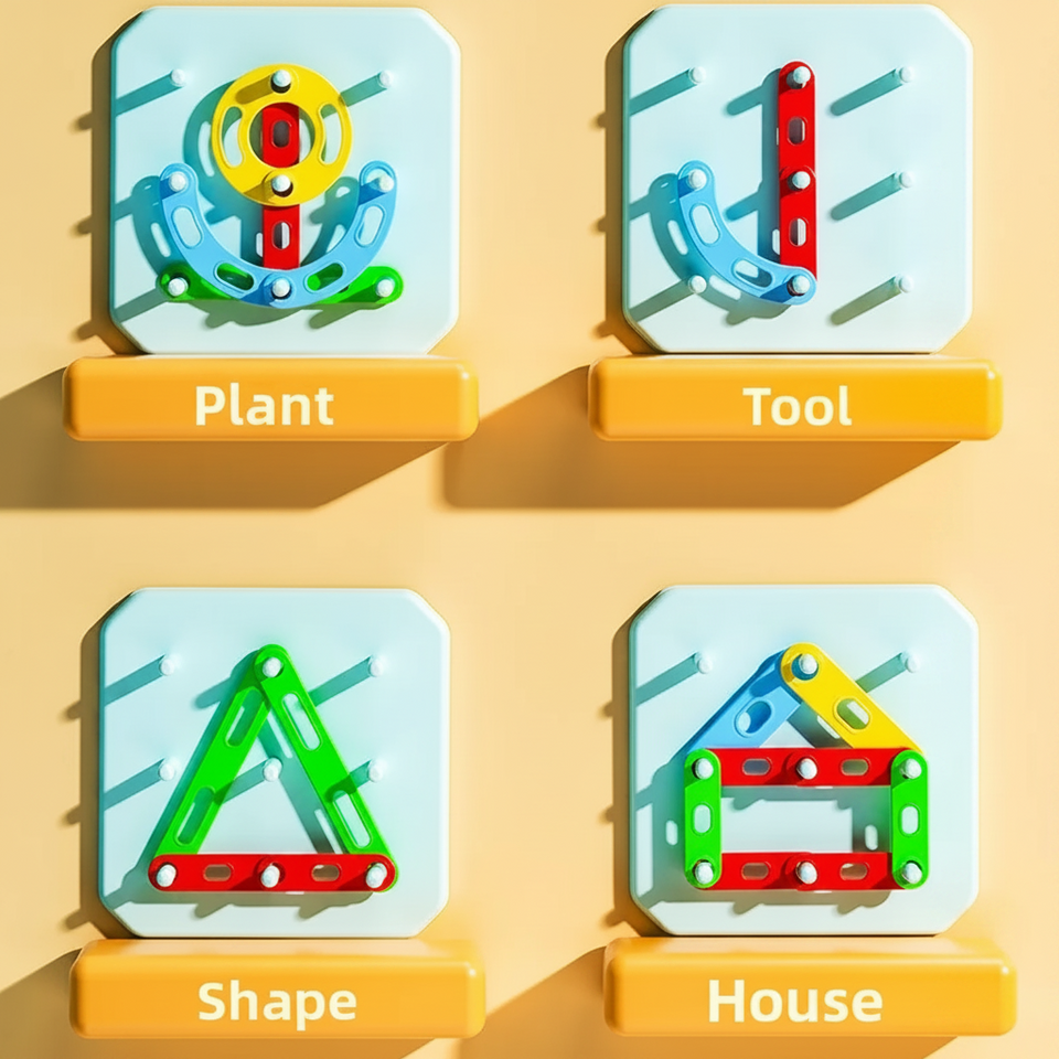 ShapeGenius – Creatief & Educatief – Geometrisch Pegboard Puzzel