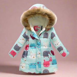 CozyTrend – Elegant & Knus – Gewatteerde Winterjas voor meisjes