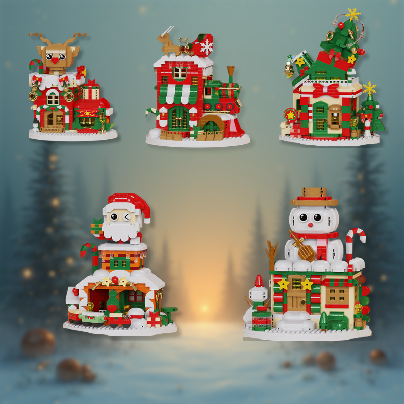 SnowieBlocks – schattig & leuk – Kerst Bouwblokjes