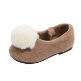 SoftSteps –  Warm & Zacht – Meisjes Schoentjes met Pluche Pompon
