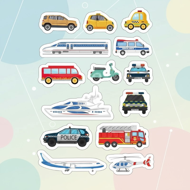 KidoTape – Kleurrijk & Handig – Verkeersweg Sticker Tape Set