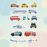 KidoTape – Kleurrijk & Handig – Verkeersweg Sticker Tape Set