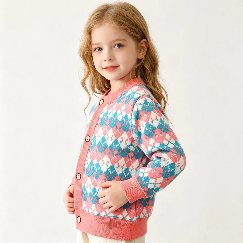 CozyCardi – Zacht & Warm – Gebreid Vestje met Leuke Prints