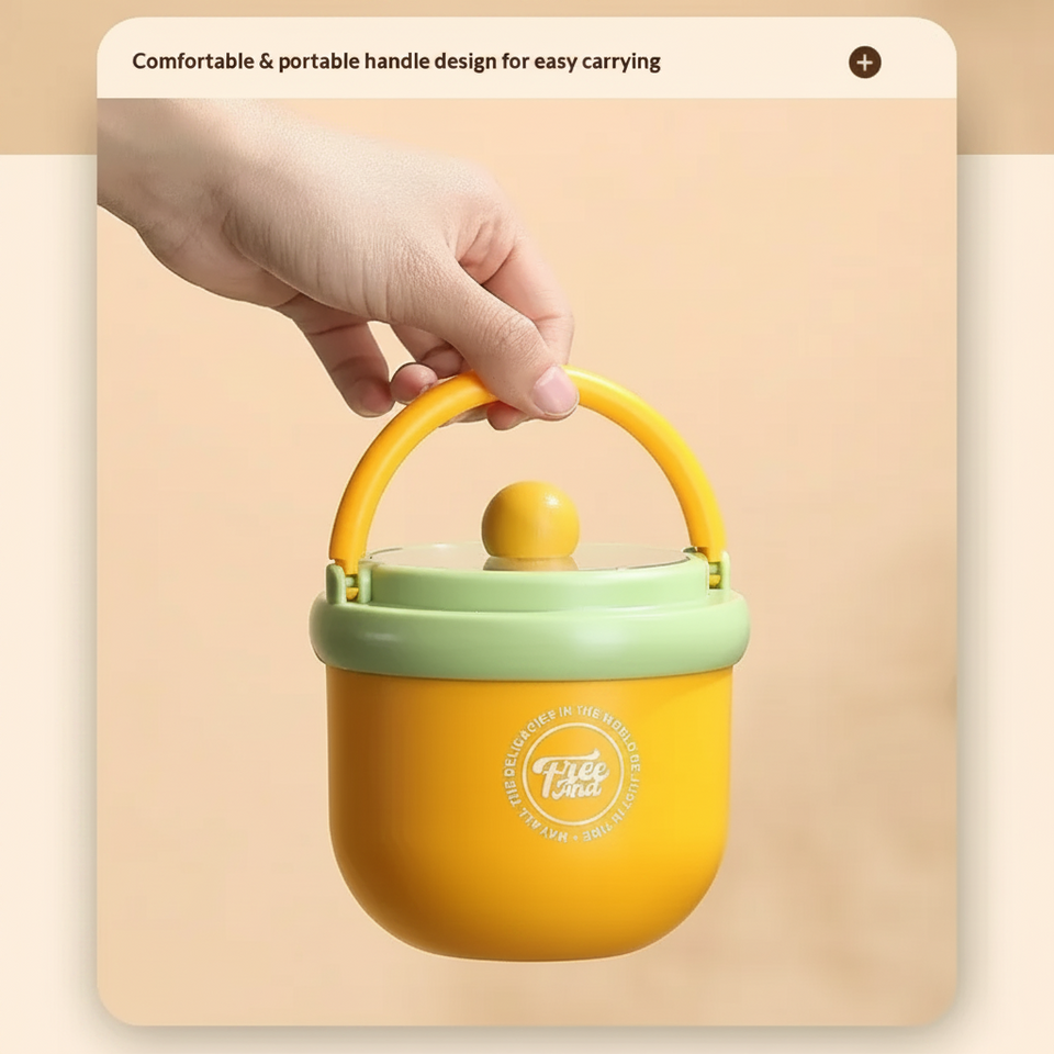 MealMate – Praktisch & Geïsoleerd – RVS Lunchkom met Lepel