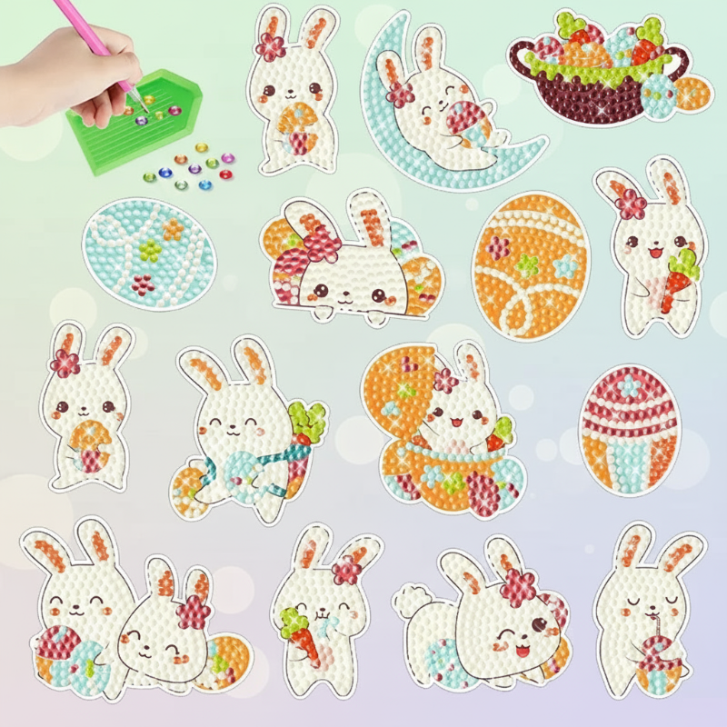 GemArt – Schattig & Glanzend – Diamant Painting Stickers