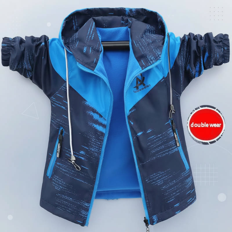 Reversible Kids Jacket – Waterdicht & Winddicht – Lichtgewicht Jas