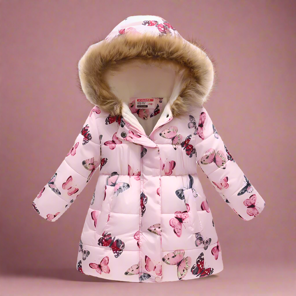 CozyTrend – Elegant & Knus – Gewatteerde Winterjas voor meisjes