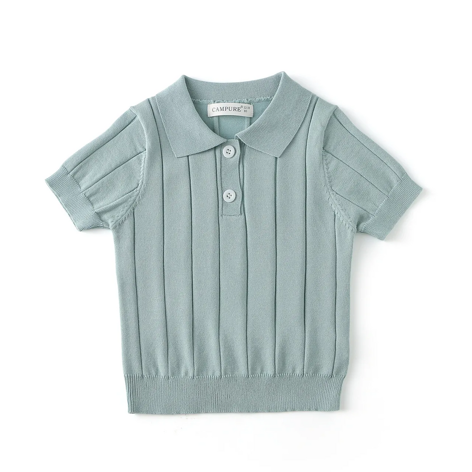MiniLuxe – Elegant & Comfortabel – Polo Shirt met Gebreide Stof