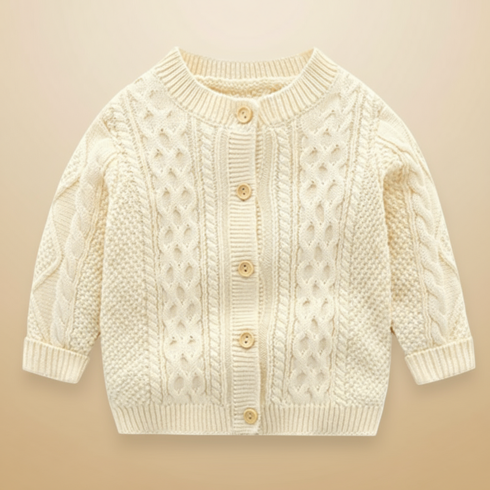 CozyCub – Comfortabel & Modieus – Gebreide Kinder Cardigan Sweater