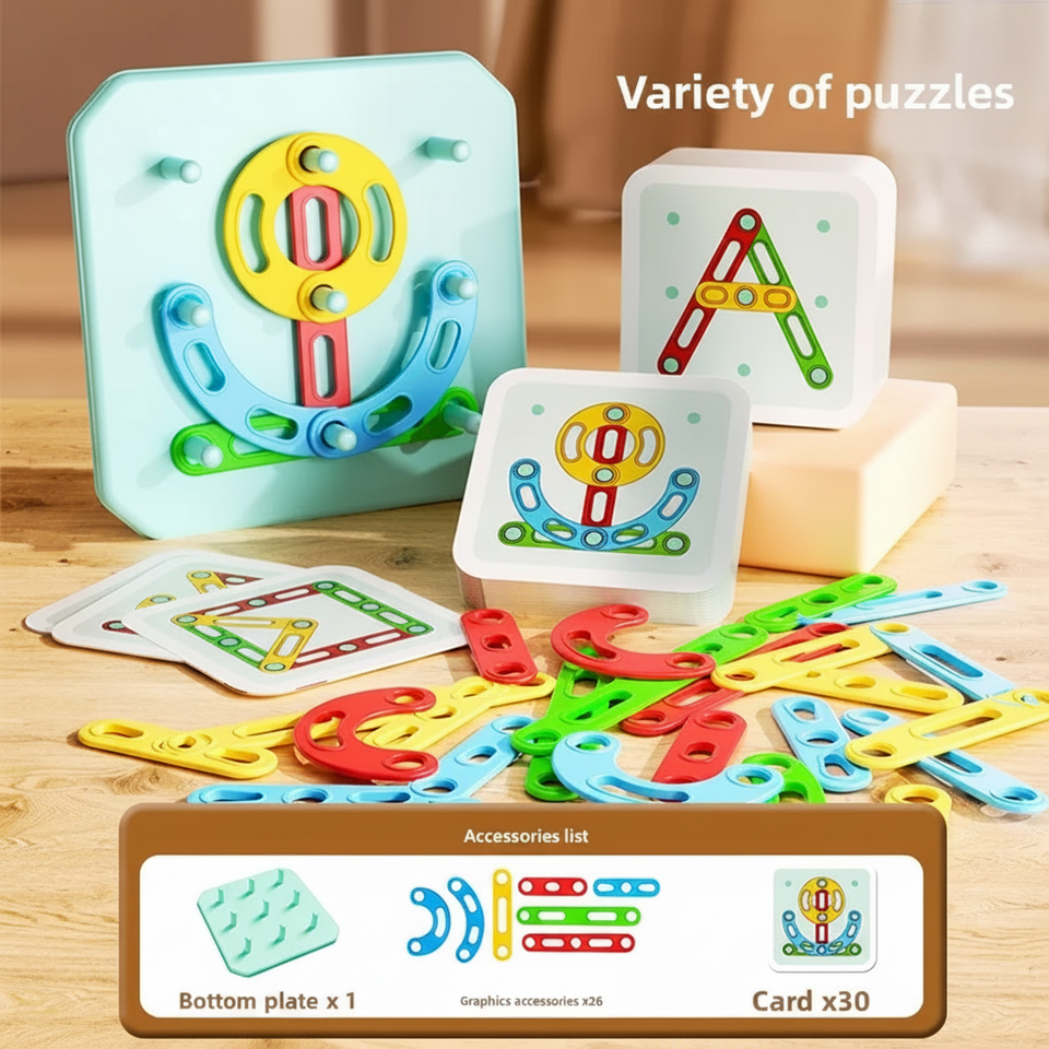 ShapeGenius – Creatief & Educatief – Geometrisch Pegboard Puzzel