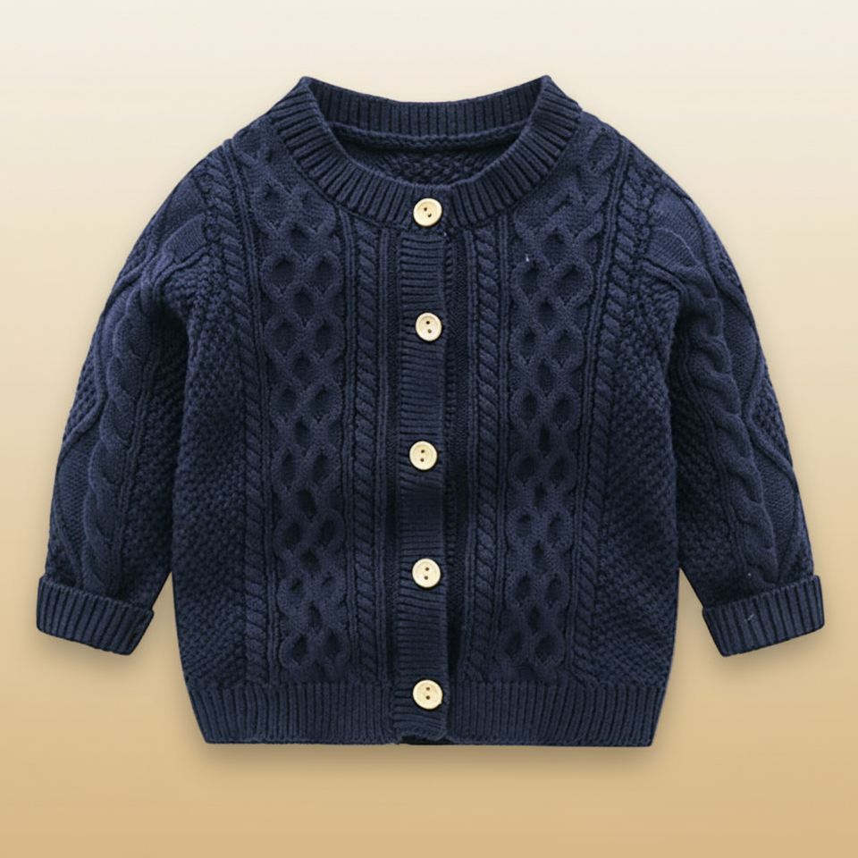 CozyCub – Comfortabel & Modieus – Gebreide Kinder Cardigan Sweater