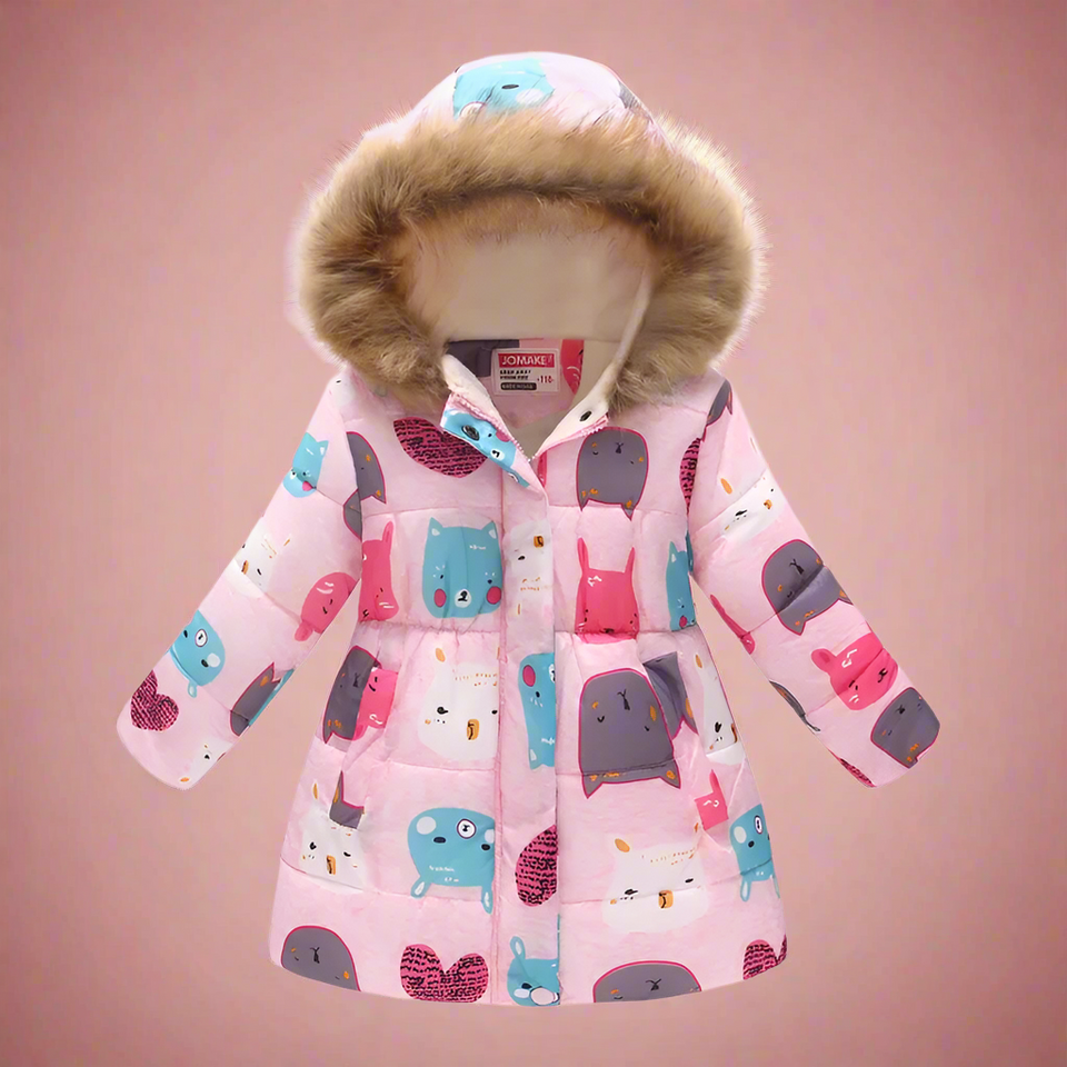 CozyTrend – Elegant & Knus – Gewatteerde Winterjas voor meisjes