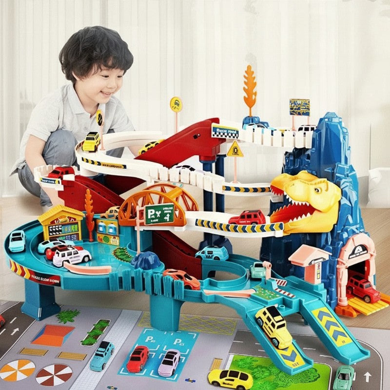 JurassicRun – Stoer & Leerzaam – Dino Racebaan met Auto’s