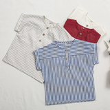 LittleClassic – Elegant & Comfortabel – Jongens Linnen Shirt met Knoopdetail