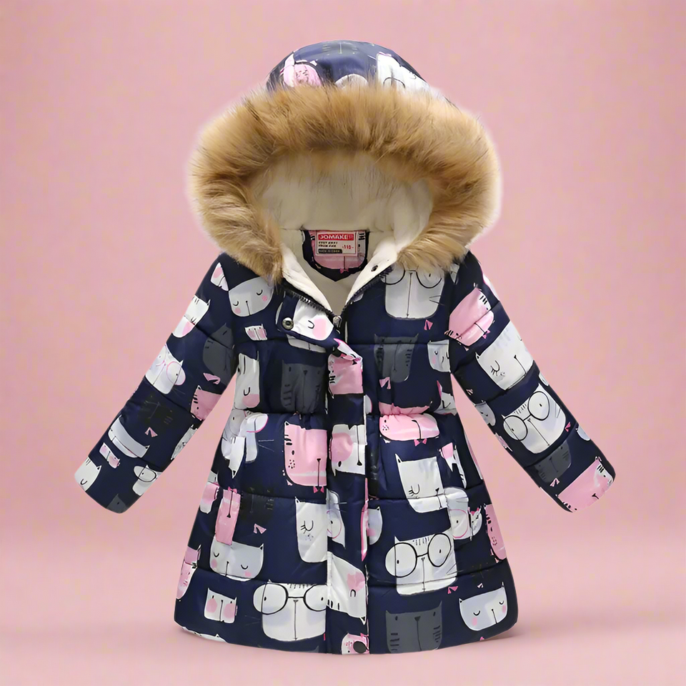 CozyTrend – Elegant & Knus – Gewatteerde Winterjas voor meisjes