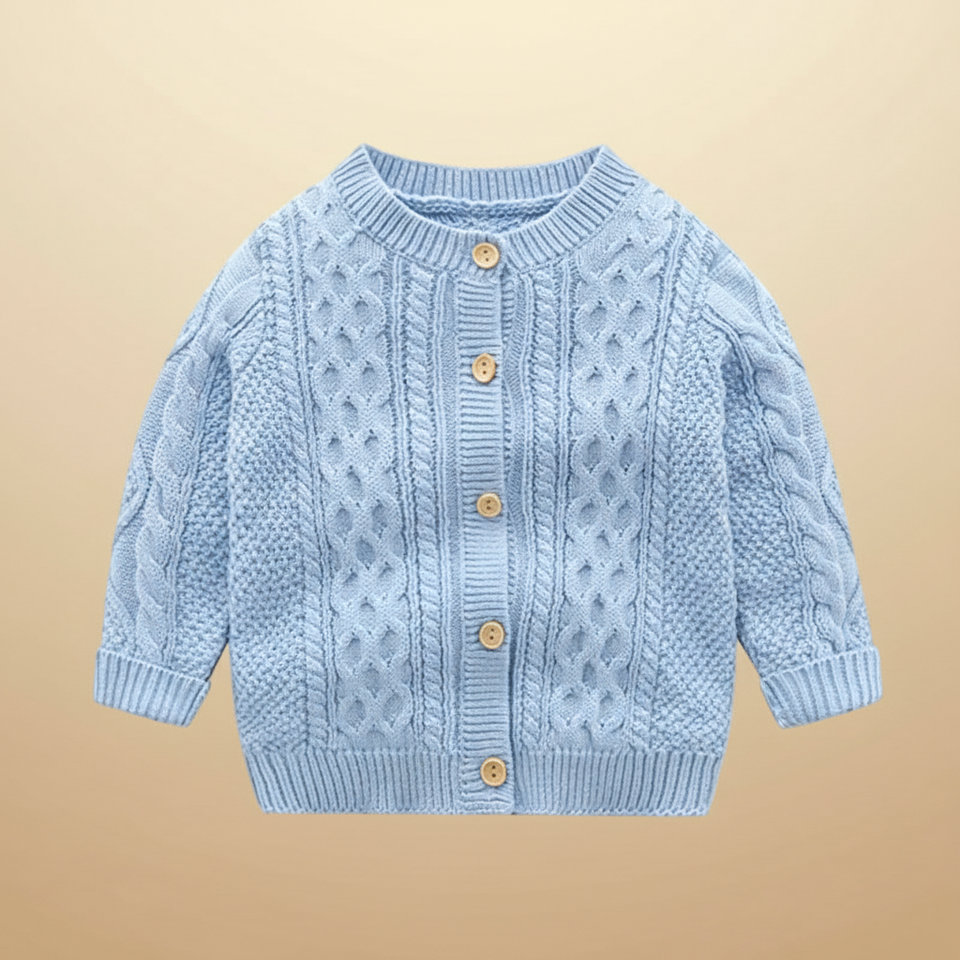 CozyCub – Comfortabel & Modieus – Gebreide Kinder Cardigan Sweater