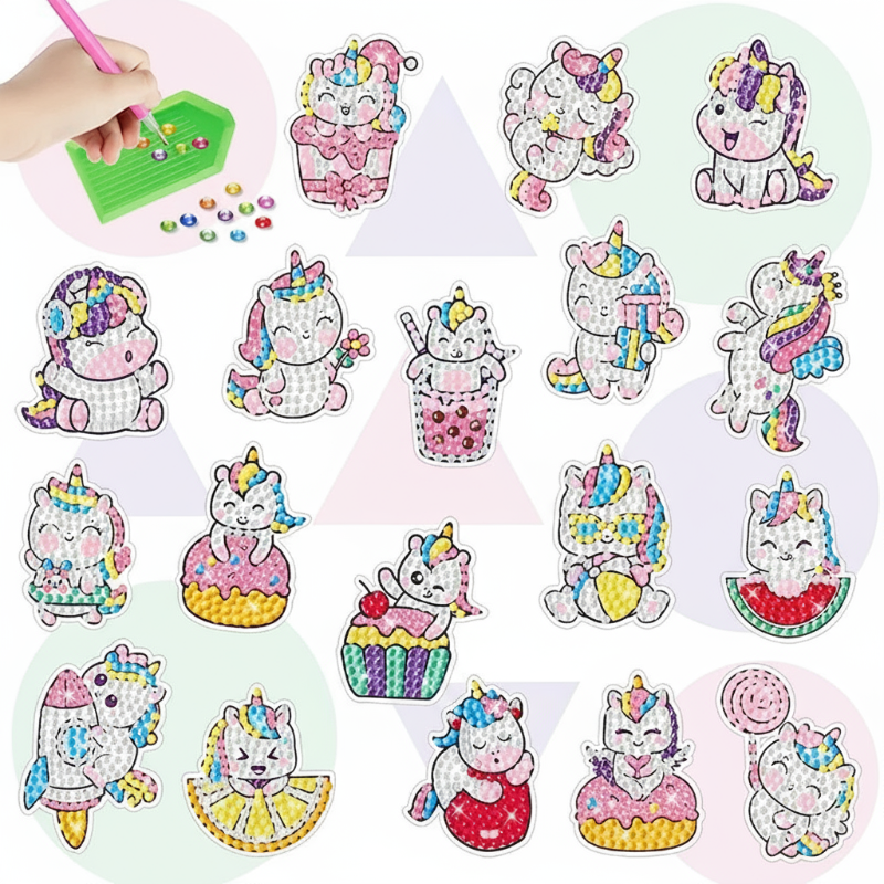 GemArt – Schattig & Glanzend – Diamant Painting Stickers