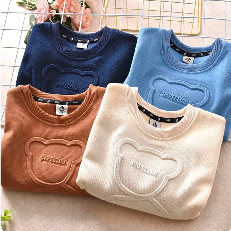 LittleCloud – Comfortabel & Knus – Sweater met 3D Berenmotief
