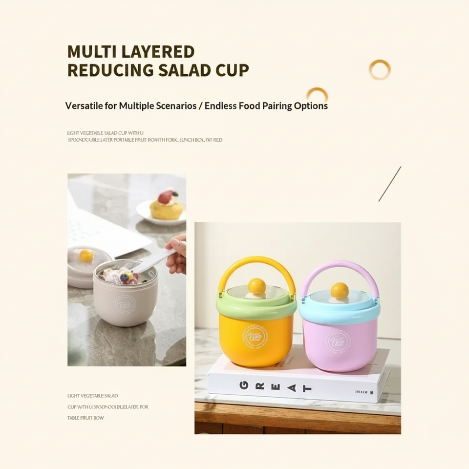 MealMate – Praktisch & Geïsoleerd – RVS Lunchkom met Lepel