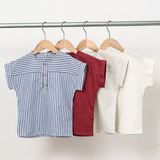 LittleClassic – Elegant & Comfortabel – Jongens Linnen Shirt met Knoopdetail