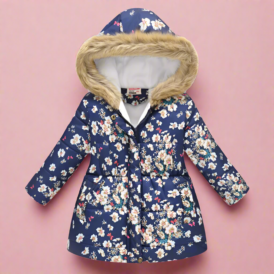 CozyTrend – Elegant & Knus – Gewatteerde Winterjas voor meisjes