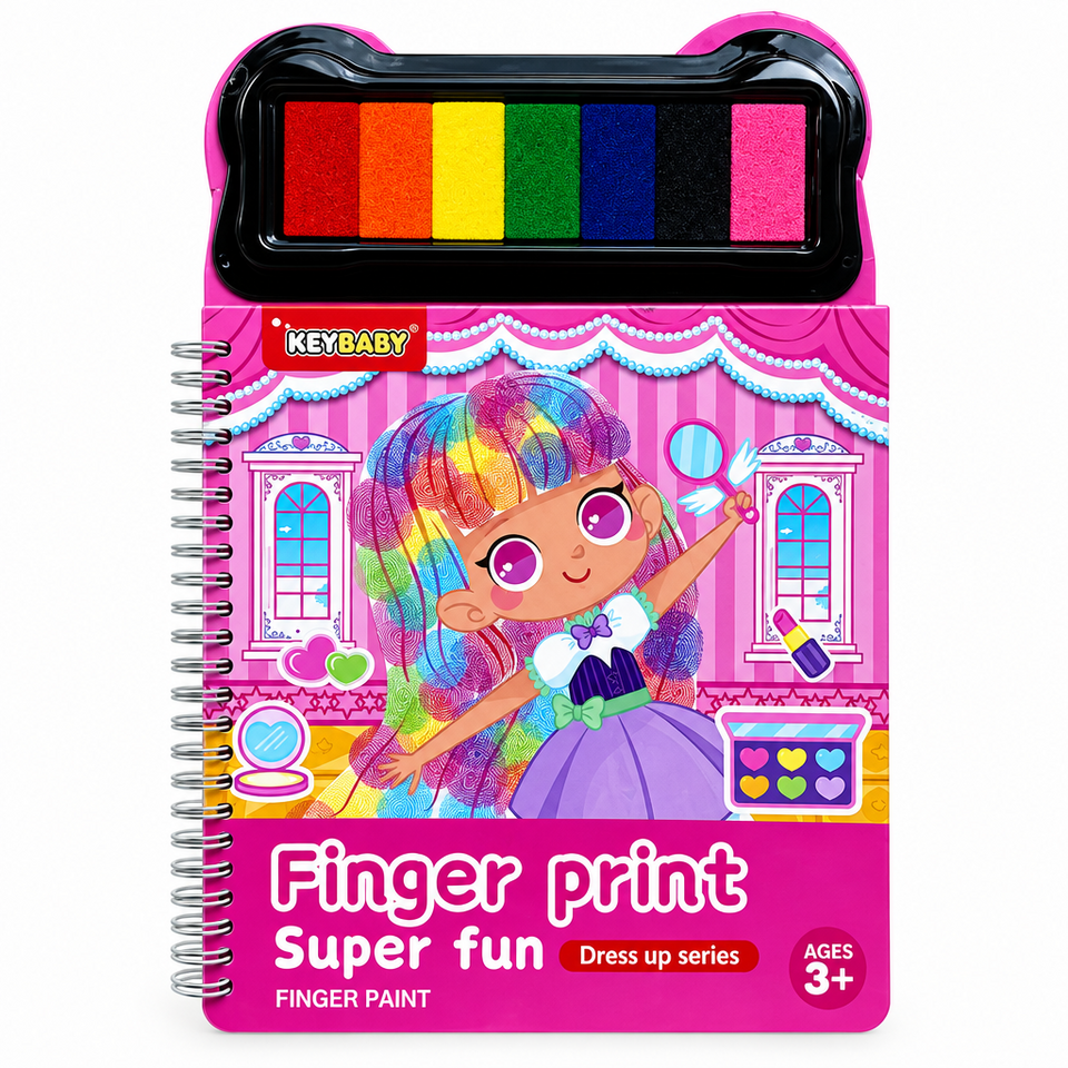 FingerArt – Creatief & Kleurrijk – Vingerverf Boek voor Kinderen