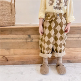 RetroBloom – Comfortabel & Speels – Kinderbroek met Argylepatroon
