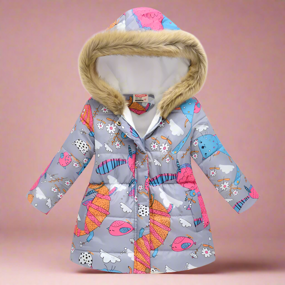 CozyTrend – Elegant & Knus – Gewatteerde Winterjas voor meisjes