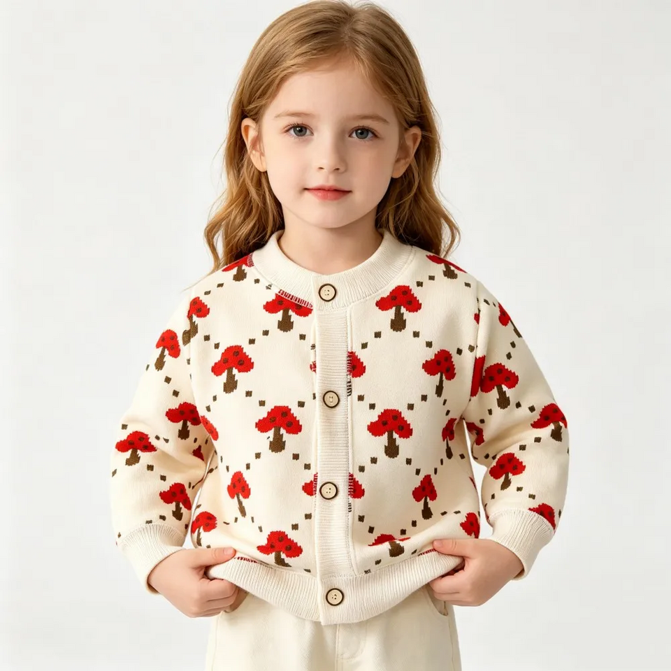 CozyCardi – Zacht & Warm – Gebreid Vestje met Leuke Prints
