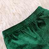 SantaBaby – Vrolijk & Knus – Baby 3 stuks Kerstset met Romper, Flared Broek en Hoed