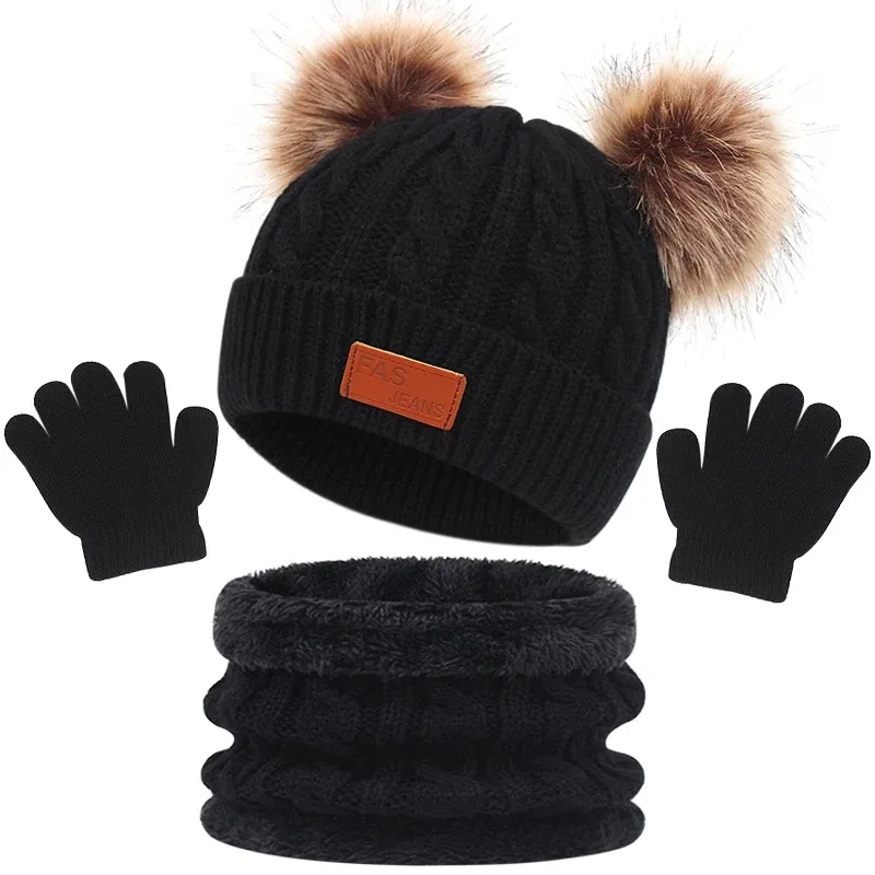 CozyPom – Warm & Zacht - Winterset met Muts, Sjaal en Handschoenen
