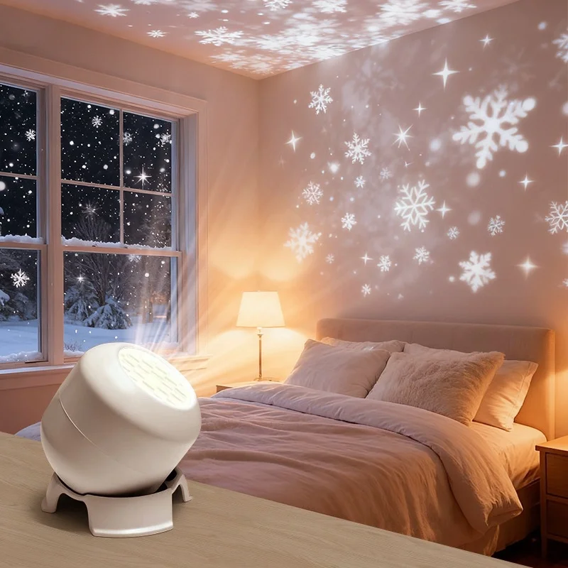FrostyLight – Magisch & Sfeervol – Roterende Projectorlamp (Kerst & Halloween)