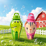 BubblePals – Vrolijk & Speels – Anti-morsen Mini Bellenblaas met Dierendesign