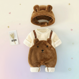 MiniSnow – Knus & Beschermend – Pluche Romper & Muts