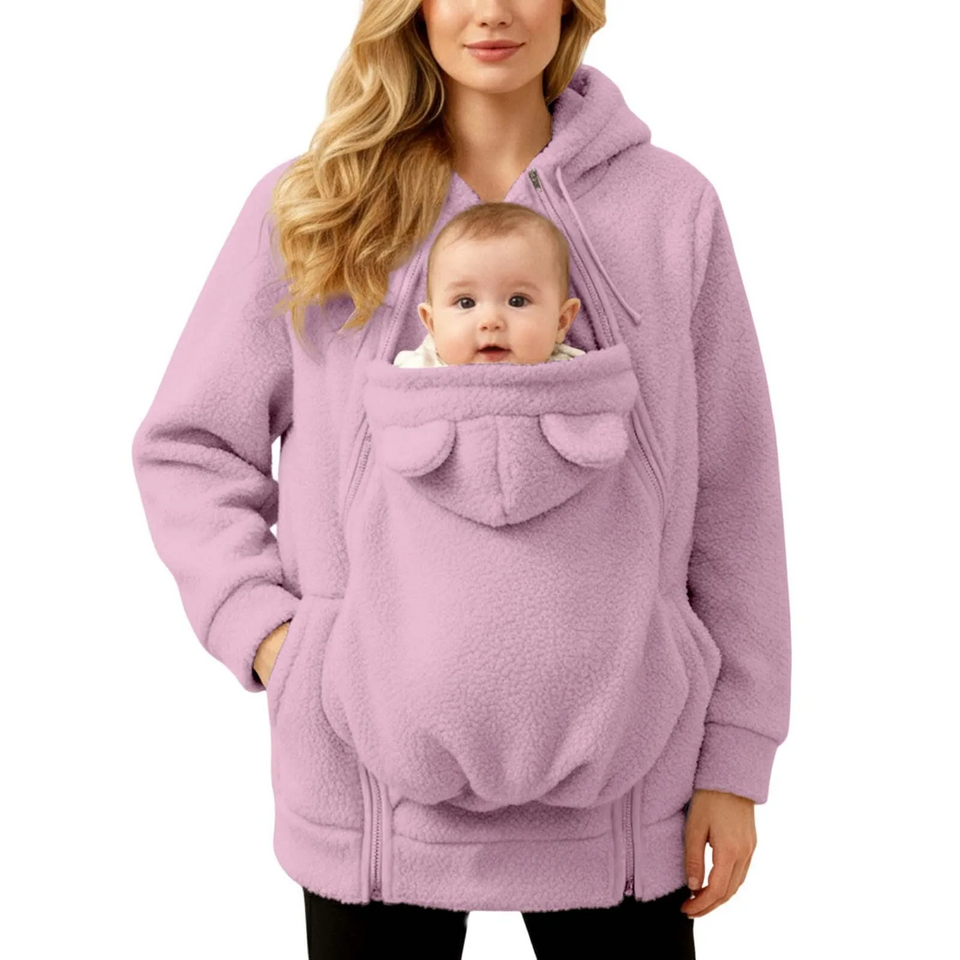 MamaNest – Warm & Praktisch – 2-in-1 Draagjas voor Mama en Baby