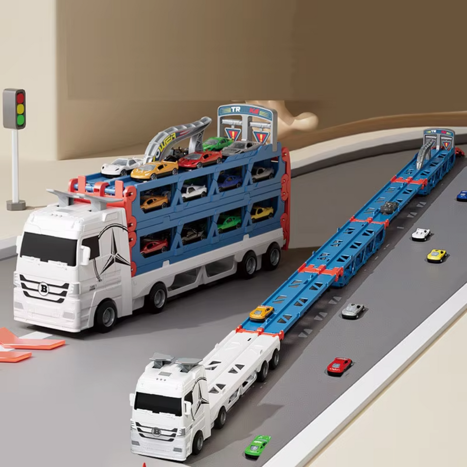 CarHauler – Speels & Avontuurlijk – Autotransporter Speelset met Raceauto’s