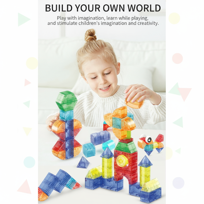 MagniCube – Creatief & Educatief – Magnetische Bouwblokken Set