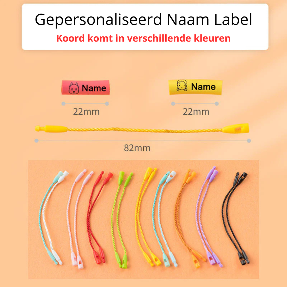 TagBuddy – Veilig & Persoonlijk – Gepersonaliseerd Naam Label