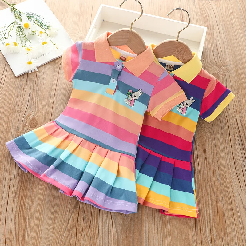 RainbowBabe – Fris & Kleurig – Kinder Polo Jurk